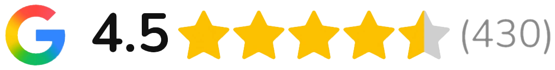 Google rating 4.5 stars – 430 reviews for Vanilla Beach Ibiza