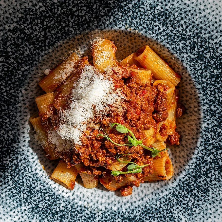 Rigatoni with ragu Bolognese